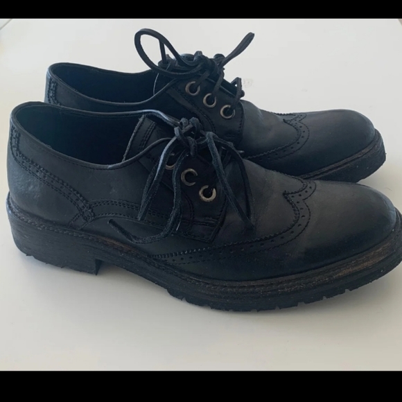 🆕️ John Varvatos Dress Shoes Wingtip Black EU 43